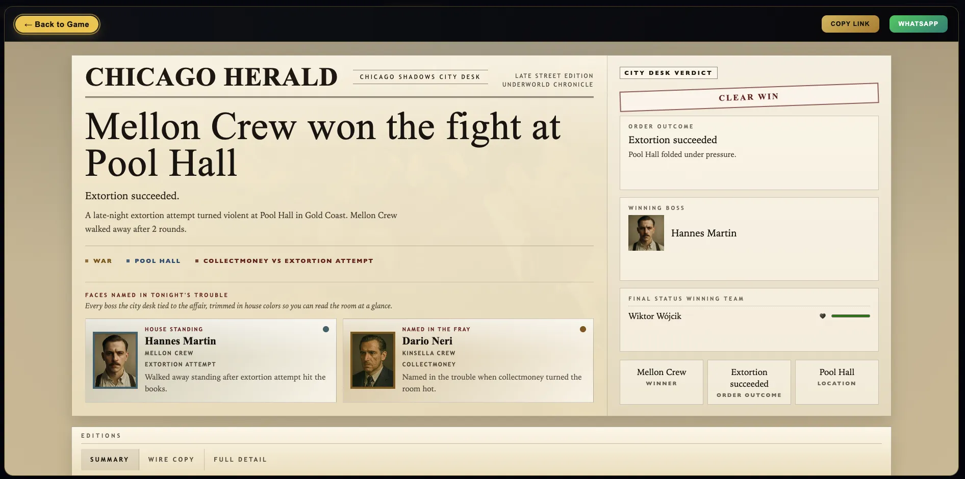 Conflict resolution in the Herald